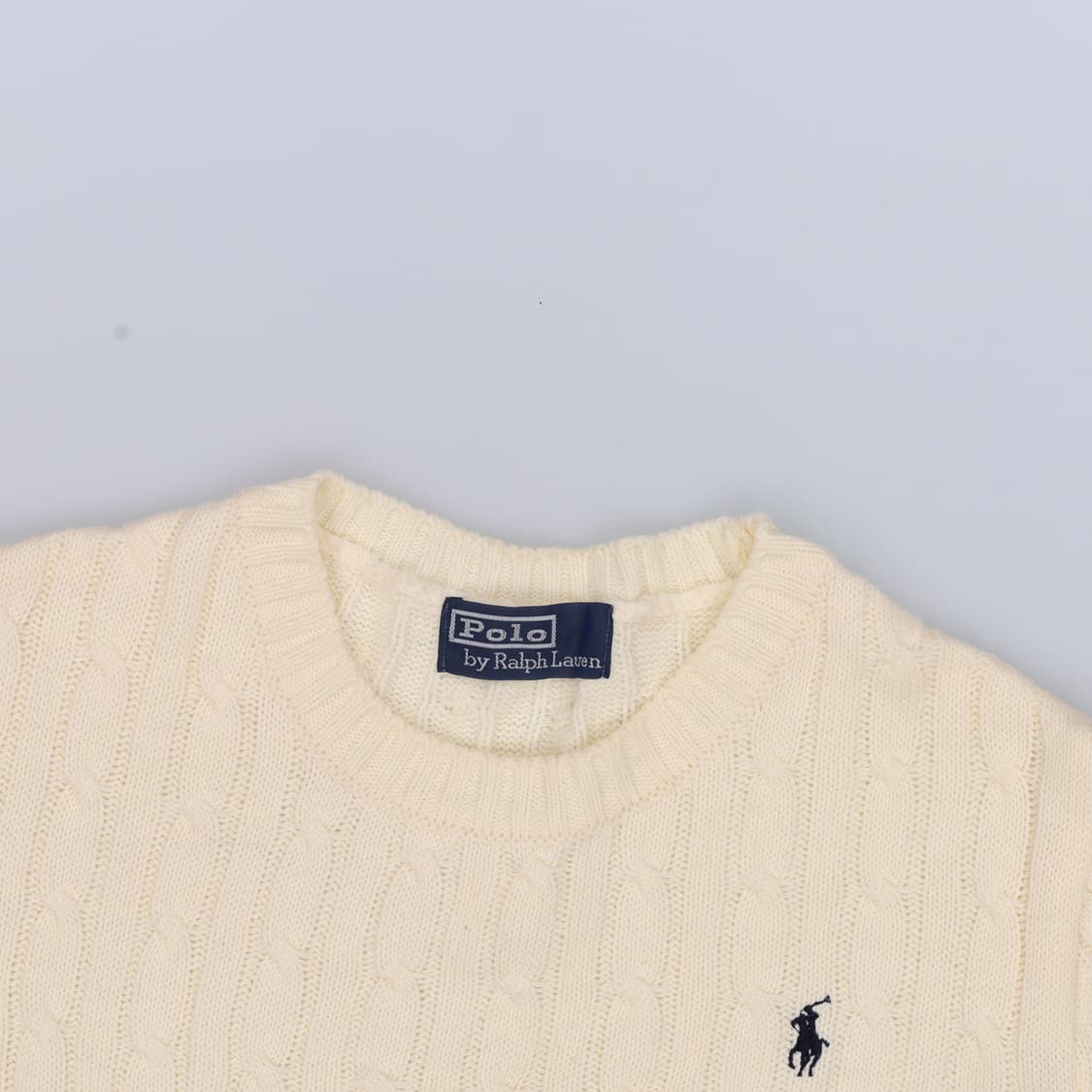 실측확인 포니로고 케이블 니트 0407H1 상품이미지3