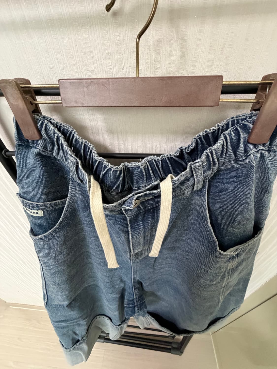 앵글런 벌룬 버뮤다데님팬츠 상품이미지6