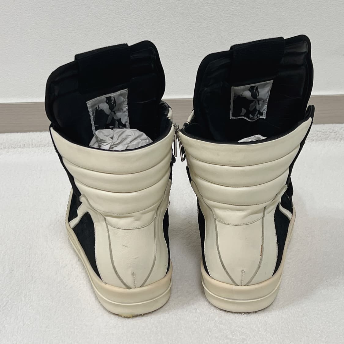 릭오웬스 14FW 지오바스켓 모노크롬 스웨이드 상품이미지4