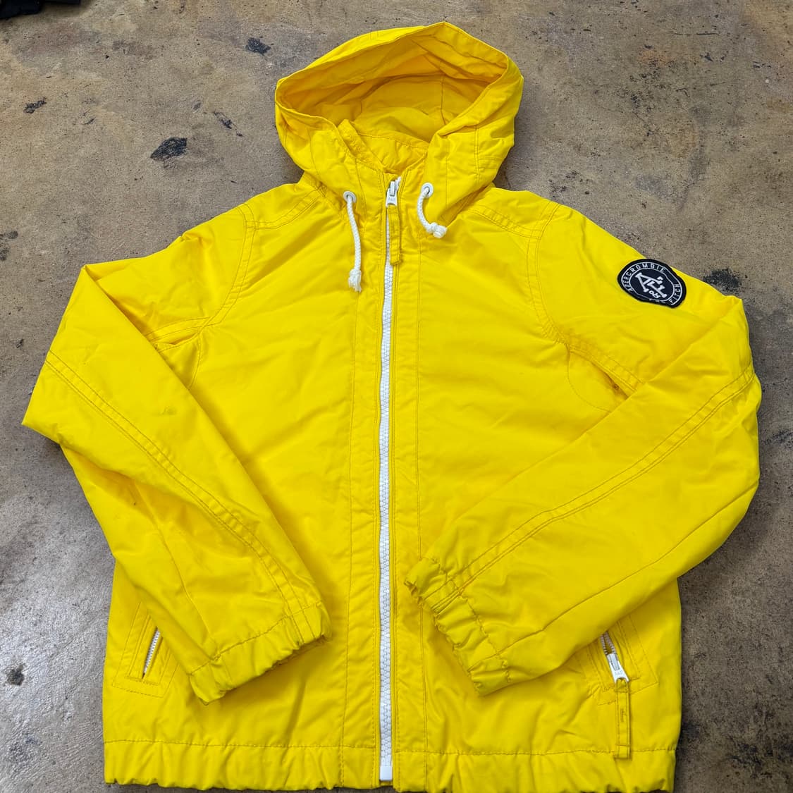 [정품/M] 아베크롬비 옐로우 후드 바람막이 자켓 b15 상품이미지2