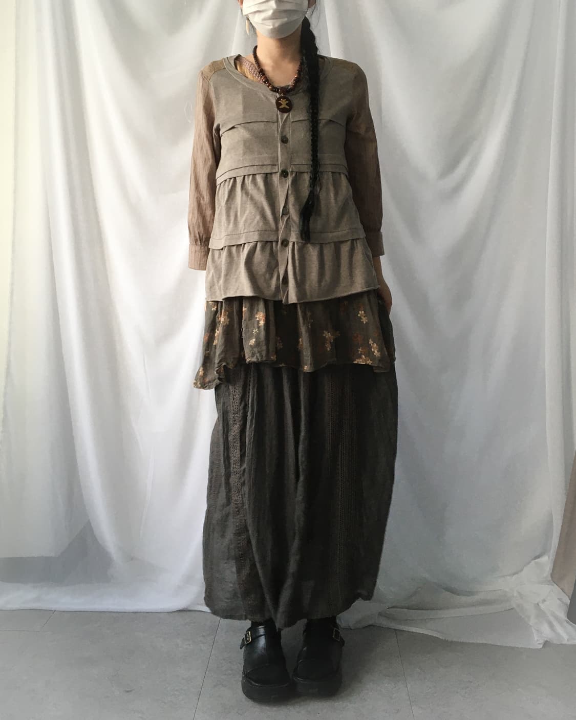 Crochet layer long skirt 상품이미지6