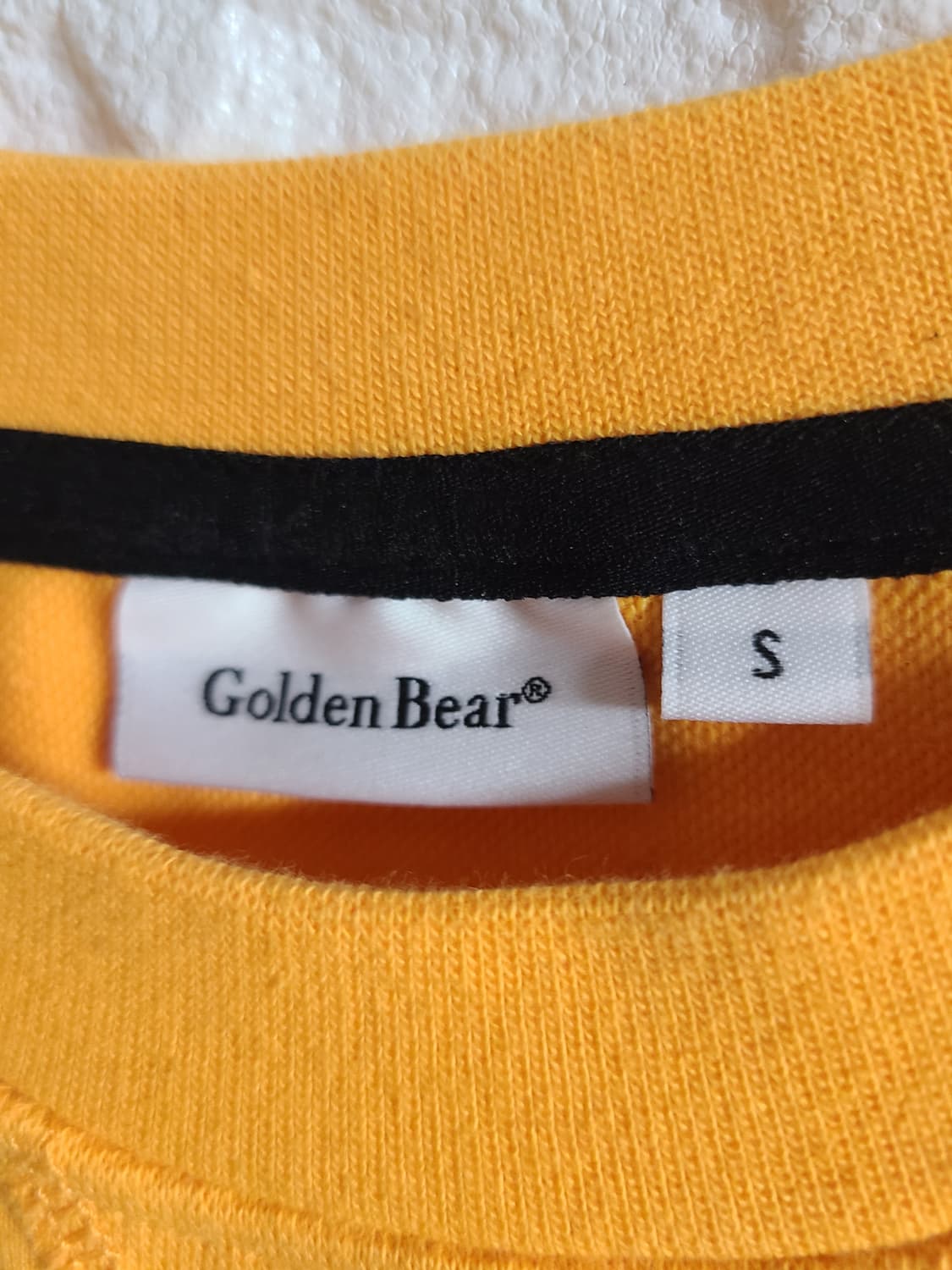 골든베어 반팔 맨투맨 옐로우 상품이미지6