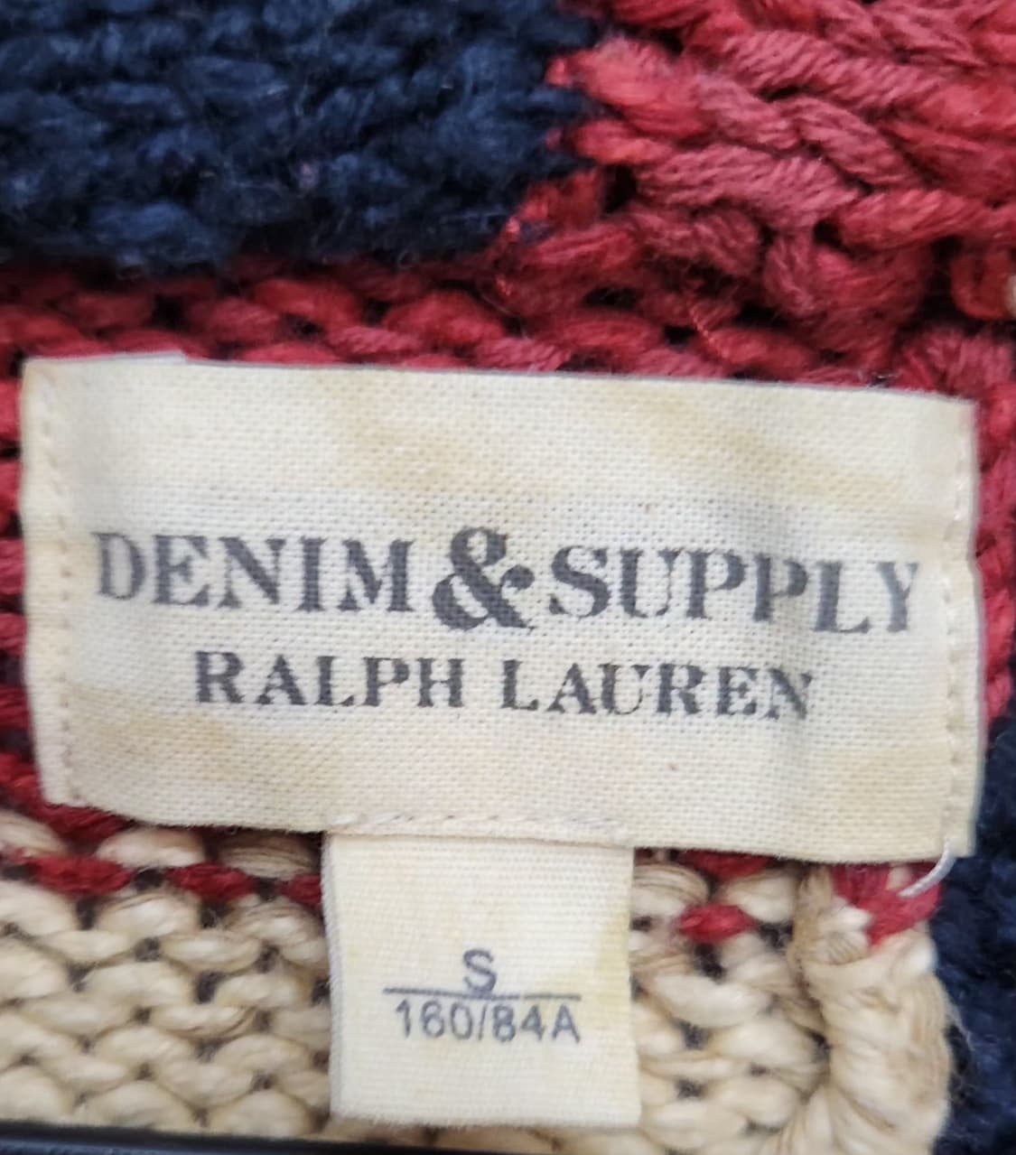 랄프로렌 성조기 니트가디건 90 55 상품이미지3