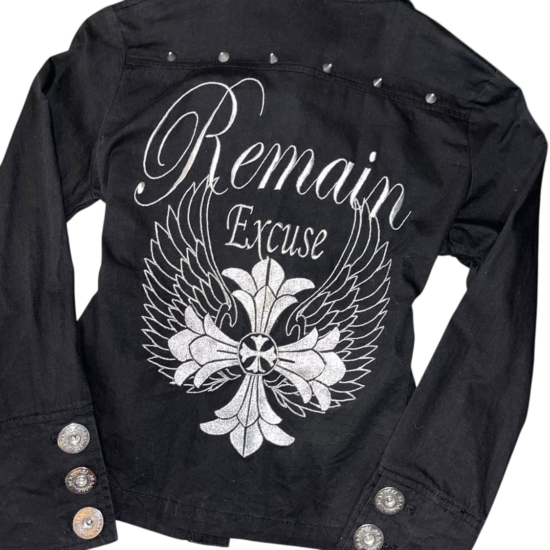 d.i.a 다이아 십자참 자수 스터드 자켓 갸루y2k펑크 상품이미지7