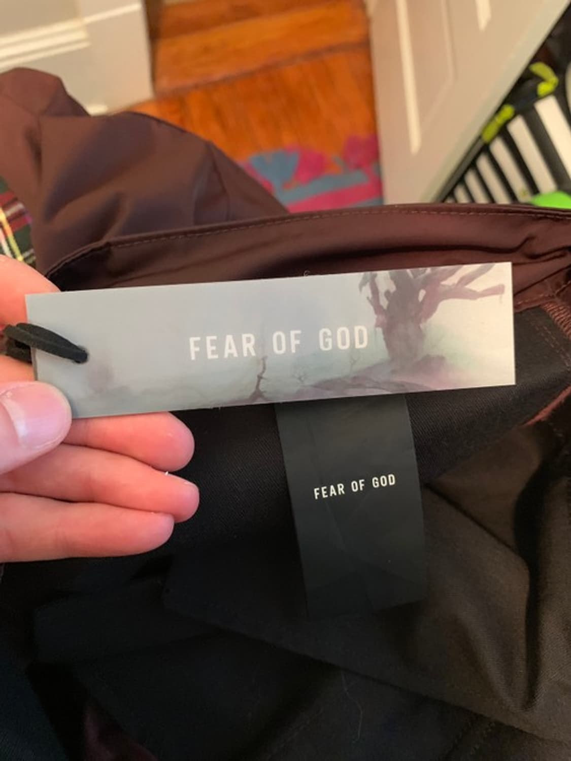 피어오브갓 6th 사이드스냅카고팬츠 버건디 상품이미지4