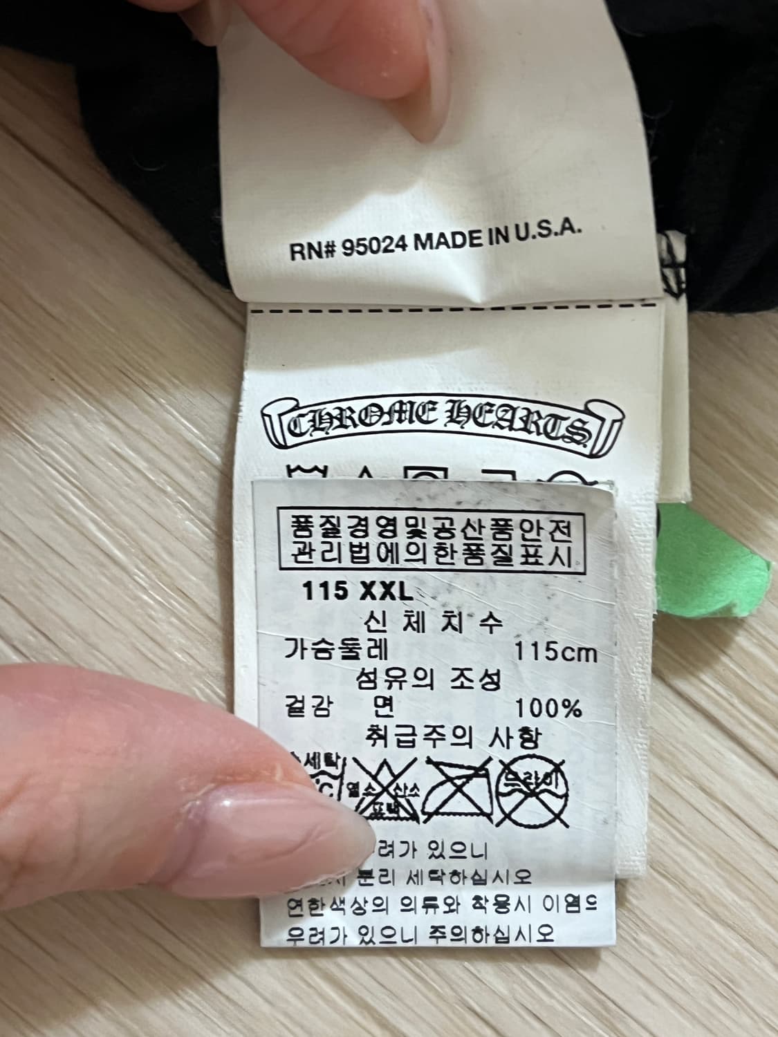 크롬하츠 오프화이트 서울 반팔 티셔츠 블랙 상품이미지4