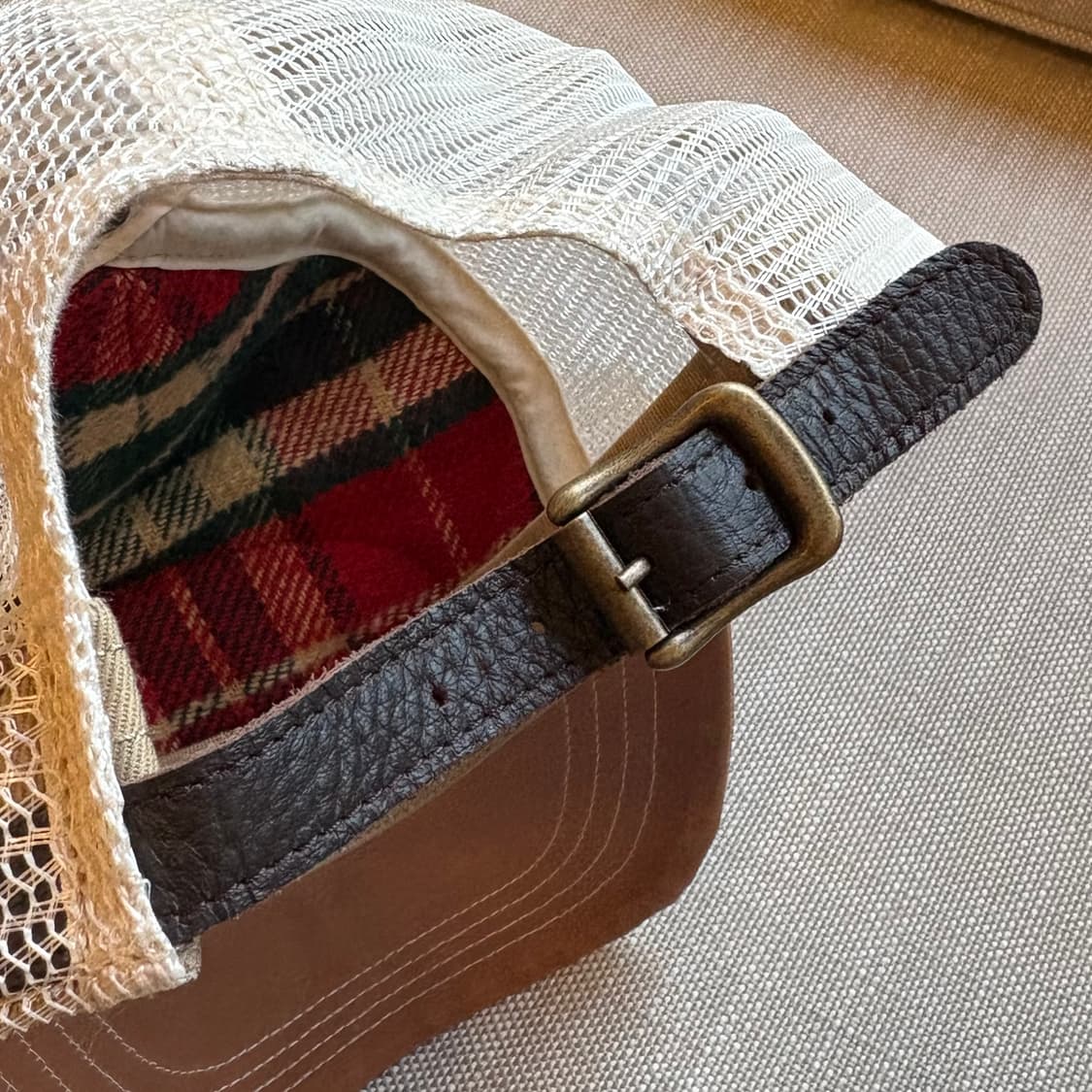 폴로 랄프로렌 레더 빌 플래드 트러커 캡 상품이미지9