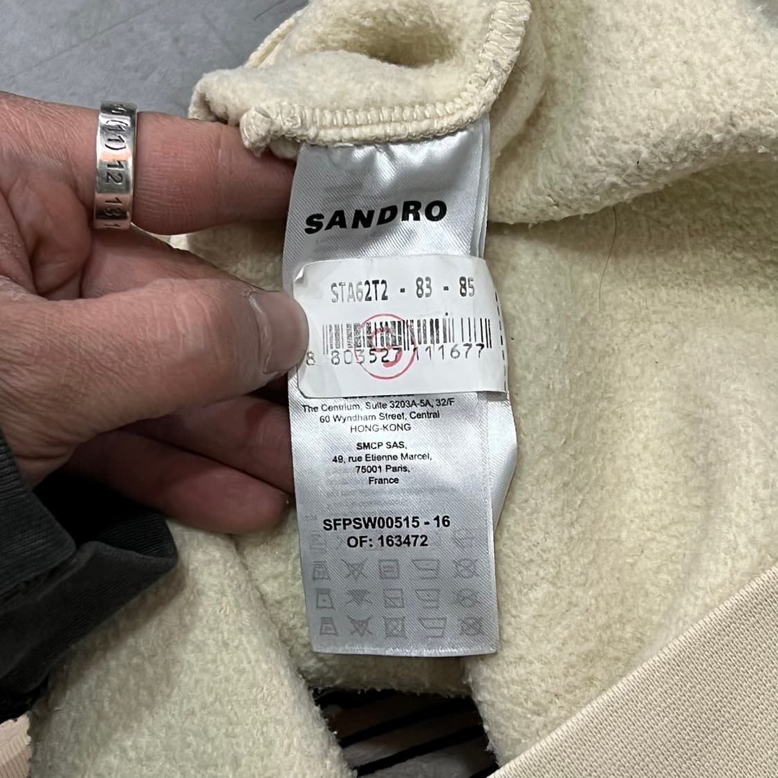  산드로 자수 패치 맨투맨 y15424 상품이미지6