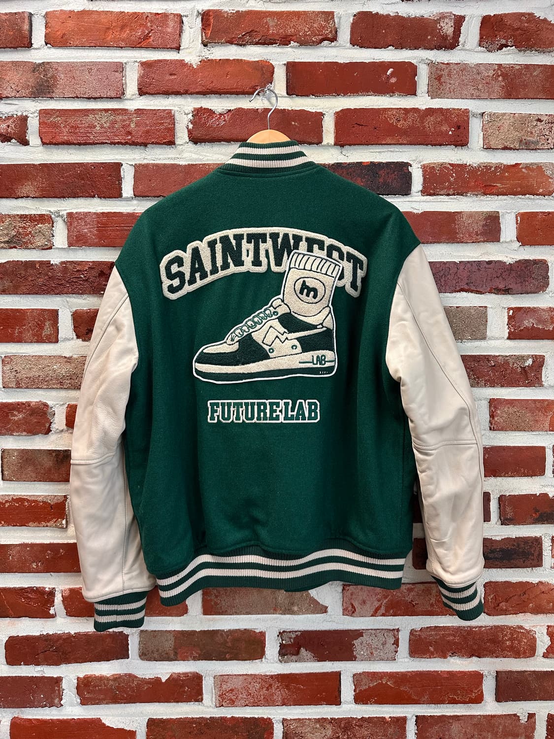 (50)퓨처랩 SAINTWEST 바시티 자켓 그린 상품이미지7