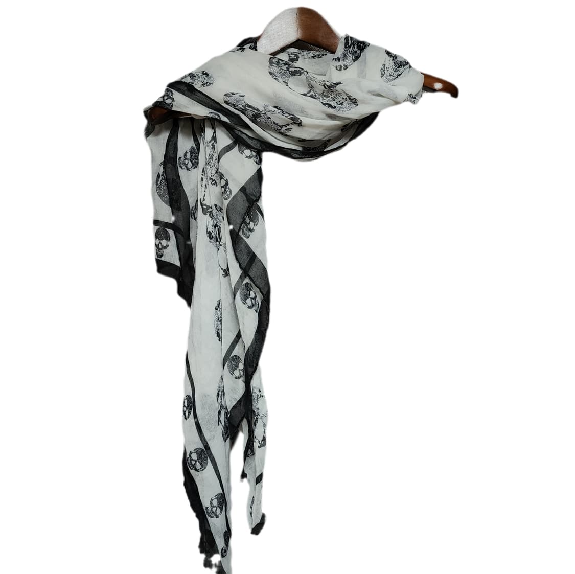 Y2k 펑크 락시크 스컬 머플러 스카프 상품이미지1