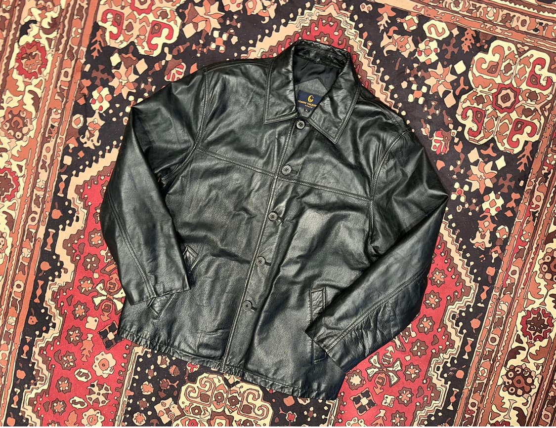 ( L ) 가죽카코트 가죽자켓 레더자켓 빈티지가죽 가죽셔츠 가죽남방 상품이미지1