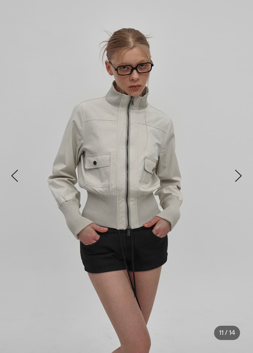 블랙업 [MADE] 브레제 하이넥 코튼 점퍼 (크림) 상품이미지7