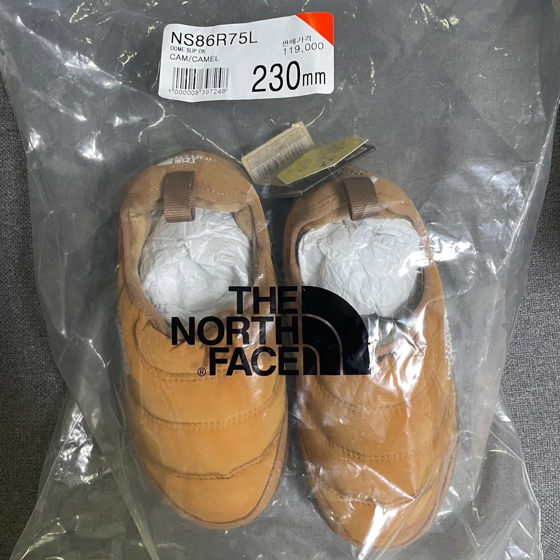 새상품) 노스페이스 패딩부츠 230 카멜 상품이미지4