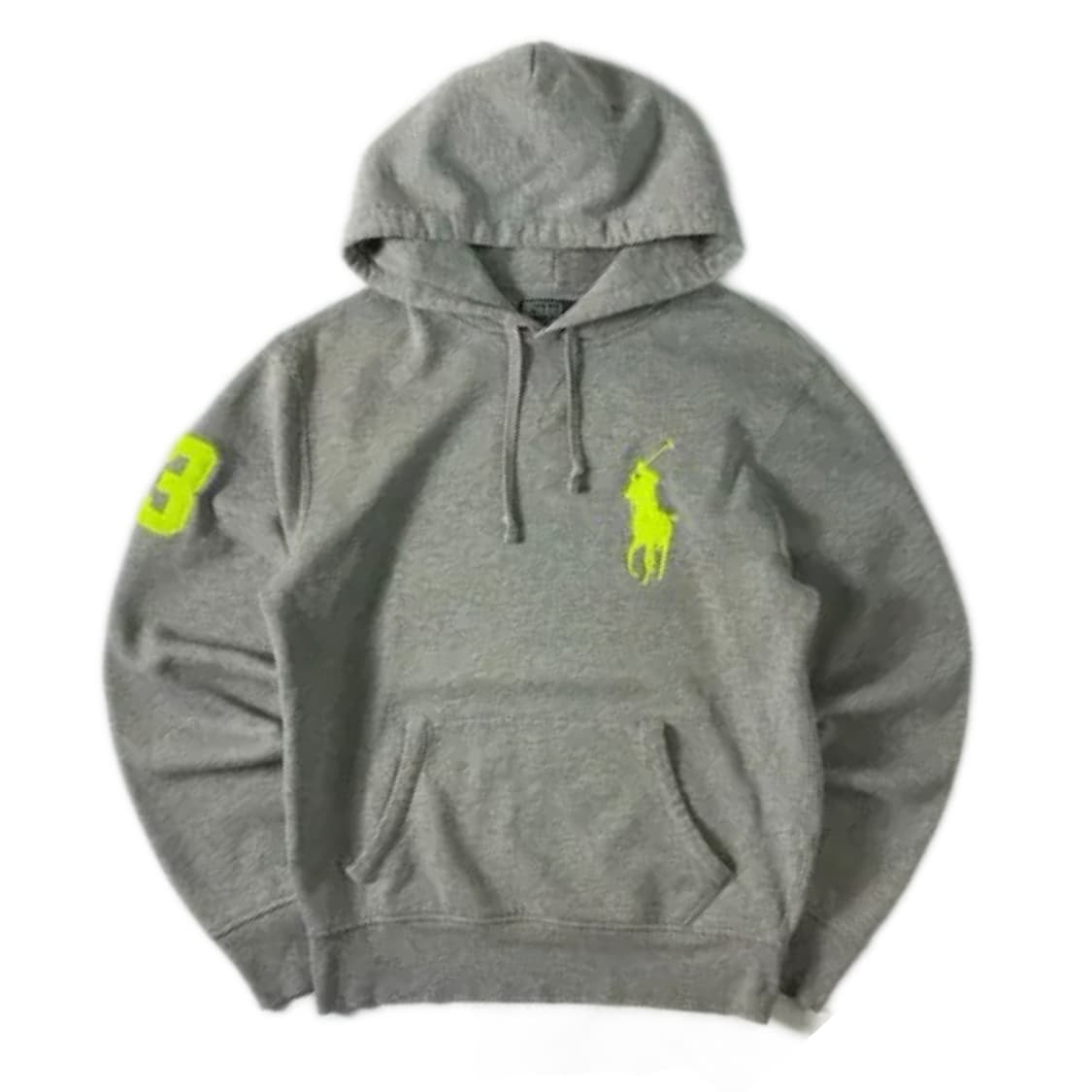 🩶폴로 랄프로렌 네온 빅포니 그레이 후드티🩶 상품이미지1