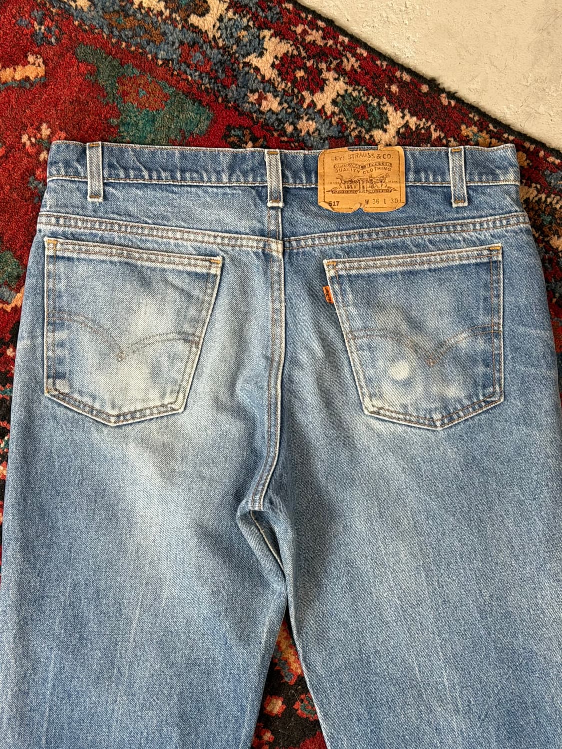 90's USA Made 빈티지 리바이스 517 오렌지탭 부츠컷 상품이미지6