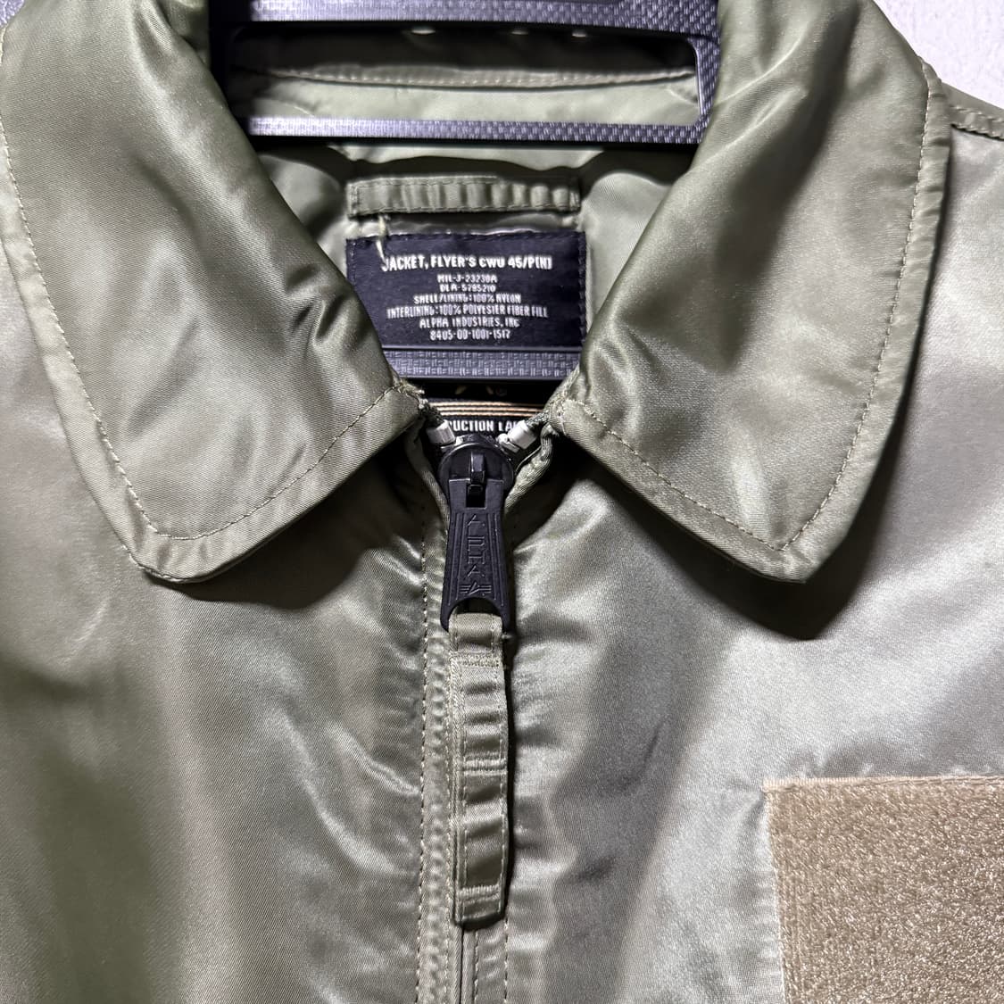 알파인더스트리 USA 00s cwu-45p 플라이트 봄버 자켓 상품이미지5
