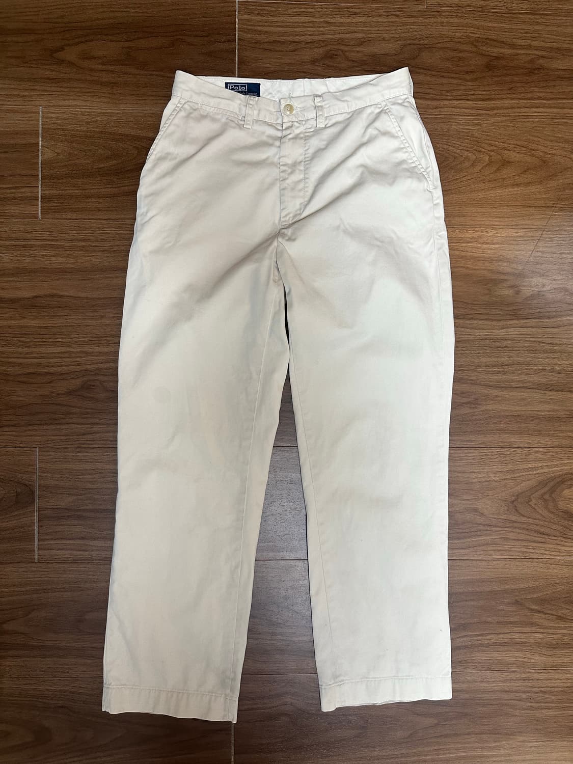 90s 빈티지 폴로 치노 팬츠 아이보리 상품이미지1