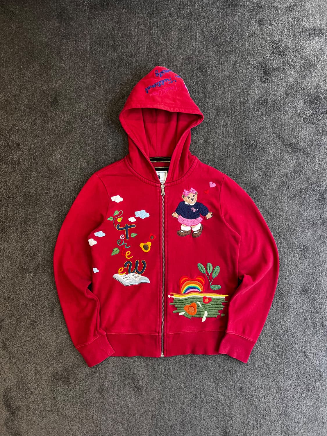 티니위니 자수 후드 집업 상품이미지1