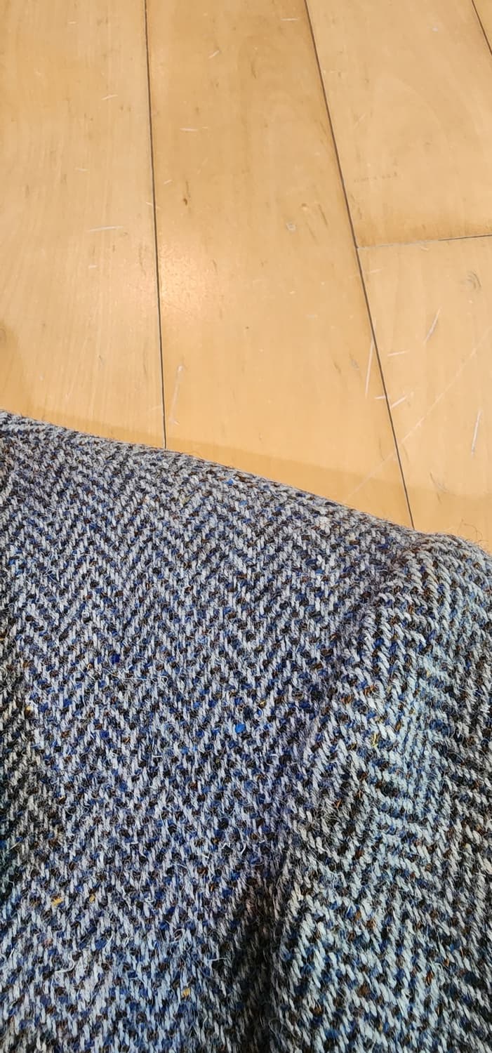 그레이 헤링본 트위드자켓 L 상품이미지7