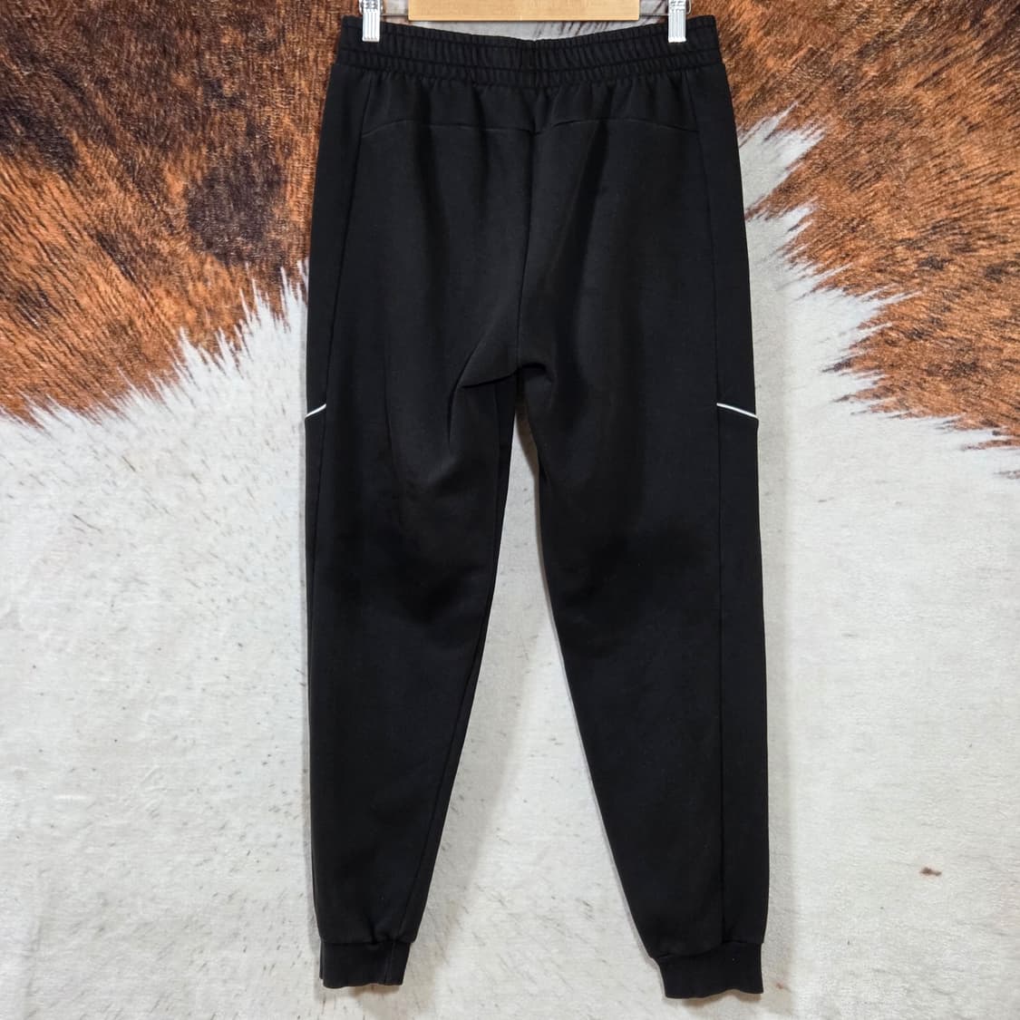 퓨마 블랙 코튼 약기모 조거 팬츠 상품이미지4