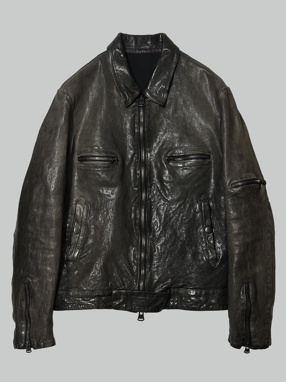 요지 야마모토 레더 자켓 상품이미지1