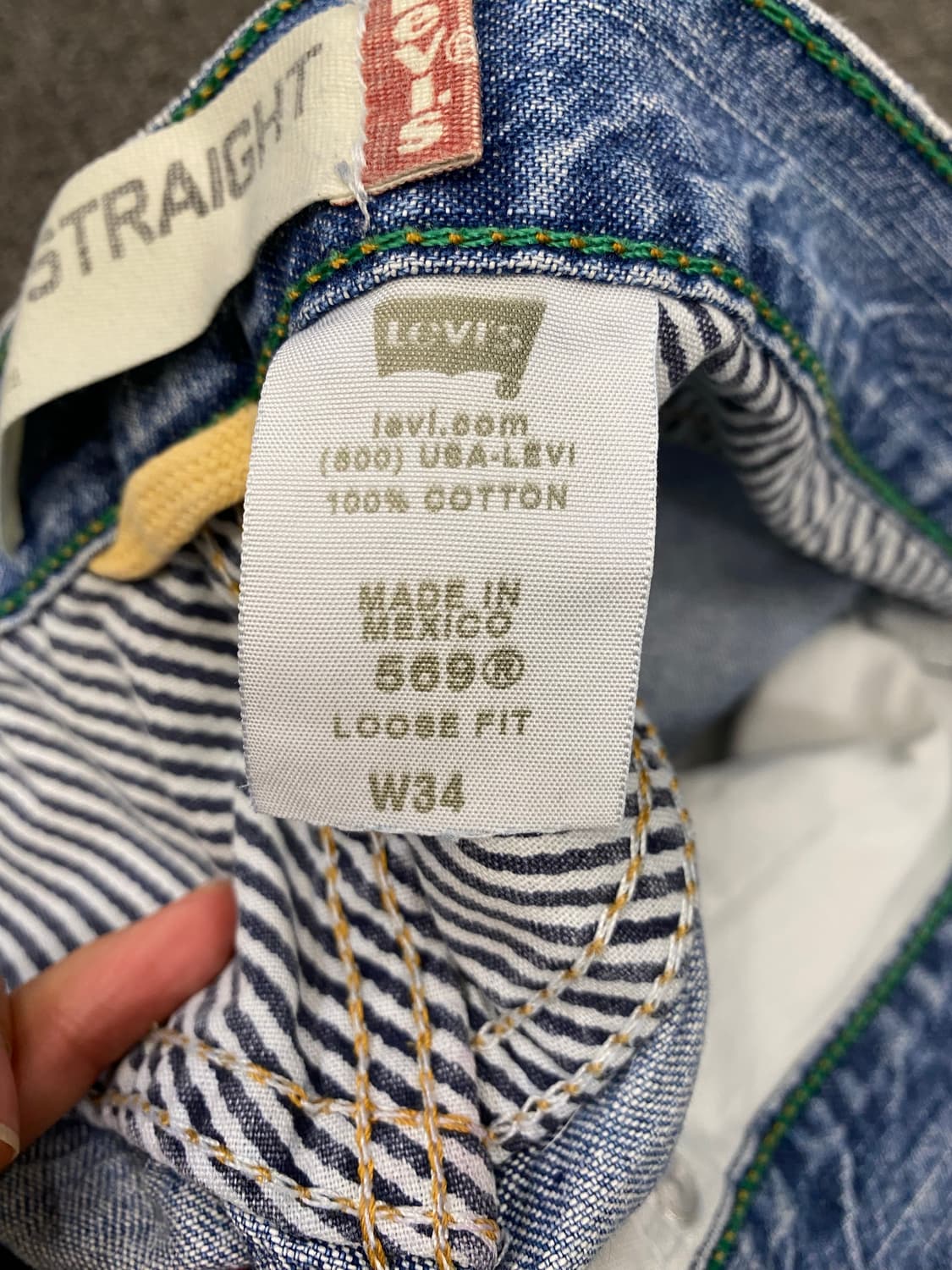 00s Levis 리바이스 569 데님 쇼츠 상품이미지4