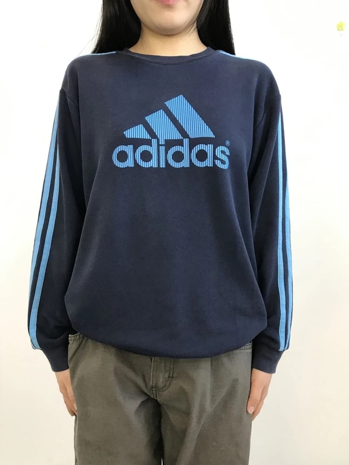Adidas 3 Stripe Crewneck Sweatshirt 상품이미지2