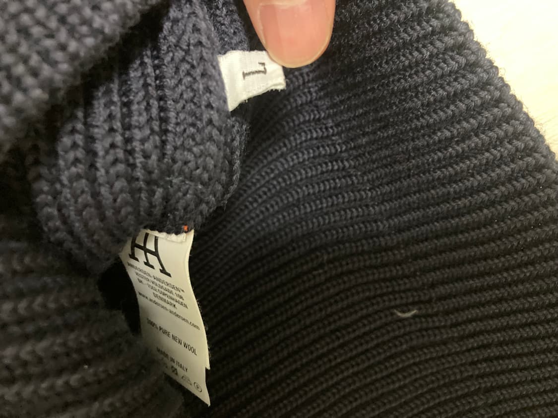 안데르센안데르센 네이비 풀집자켓 라지 상품이미지3