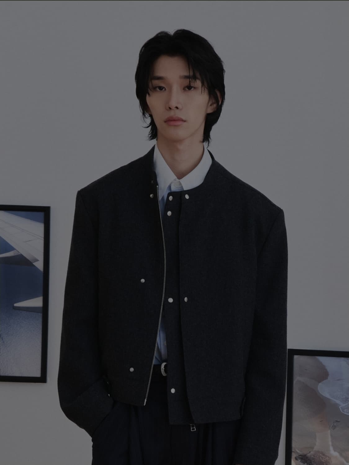웨이비니스 레이서 자켓 차콜1 상품이미지1
