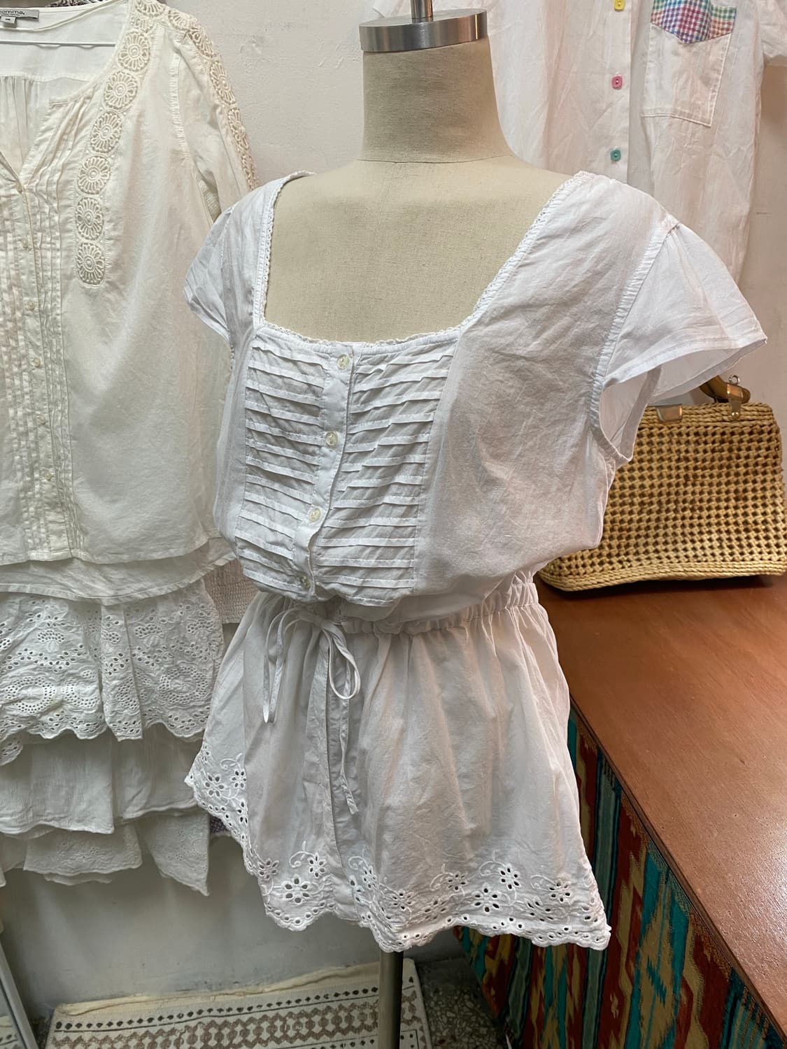 유럽빈티지 펀칭원피스 상품이미지3