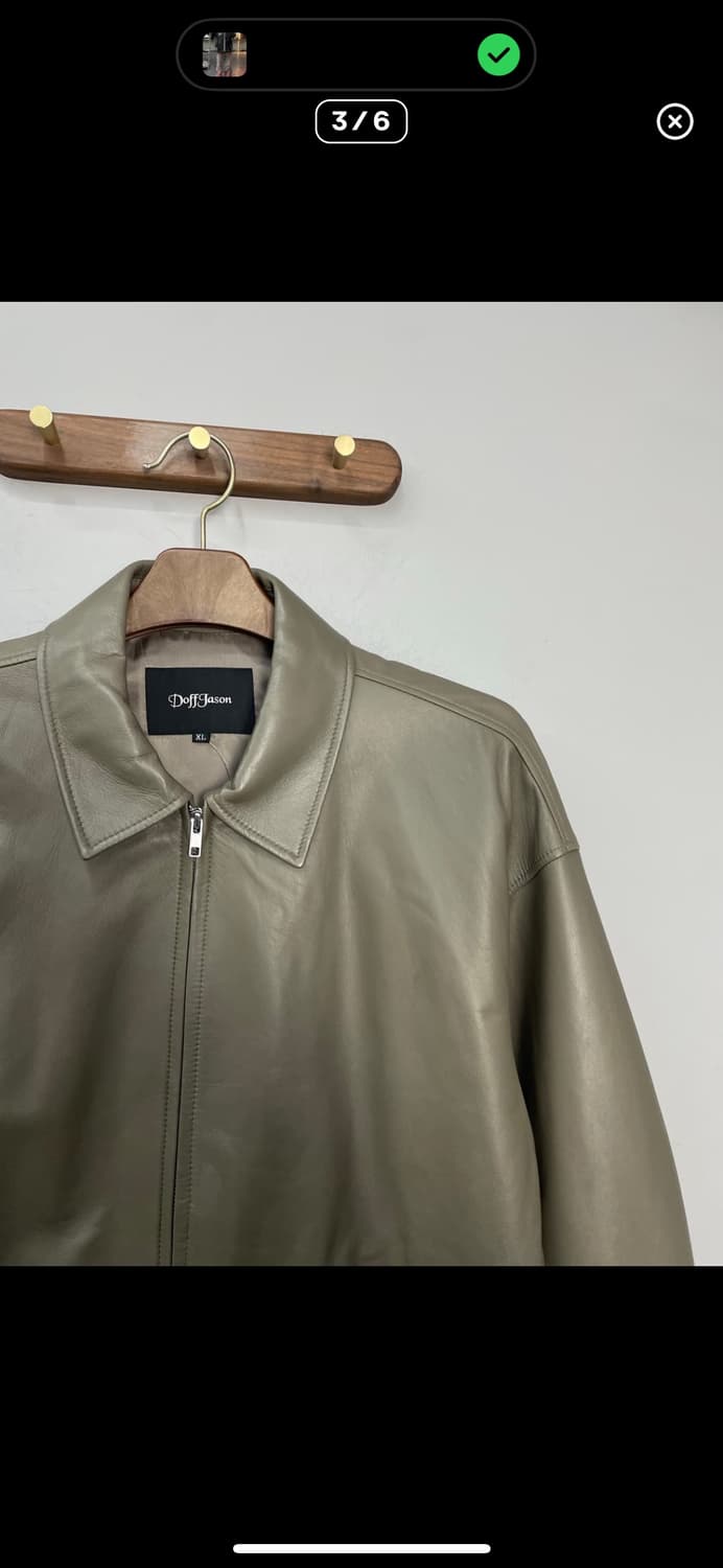 도프제임슨 카키그레이 투웨이 레더자켓 A3440 상품이미지3