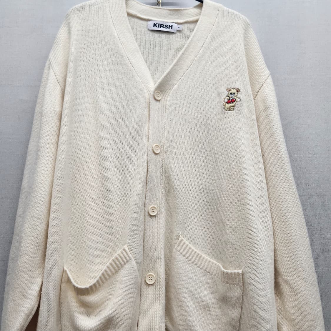 키르시 로고 자수 오버핏 가디건 1(XL) 상품이미지2