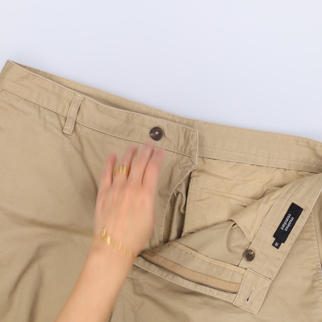 36 신형 무신사 와이드 코튼팬츠 0324H1 상품이미지3