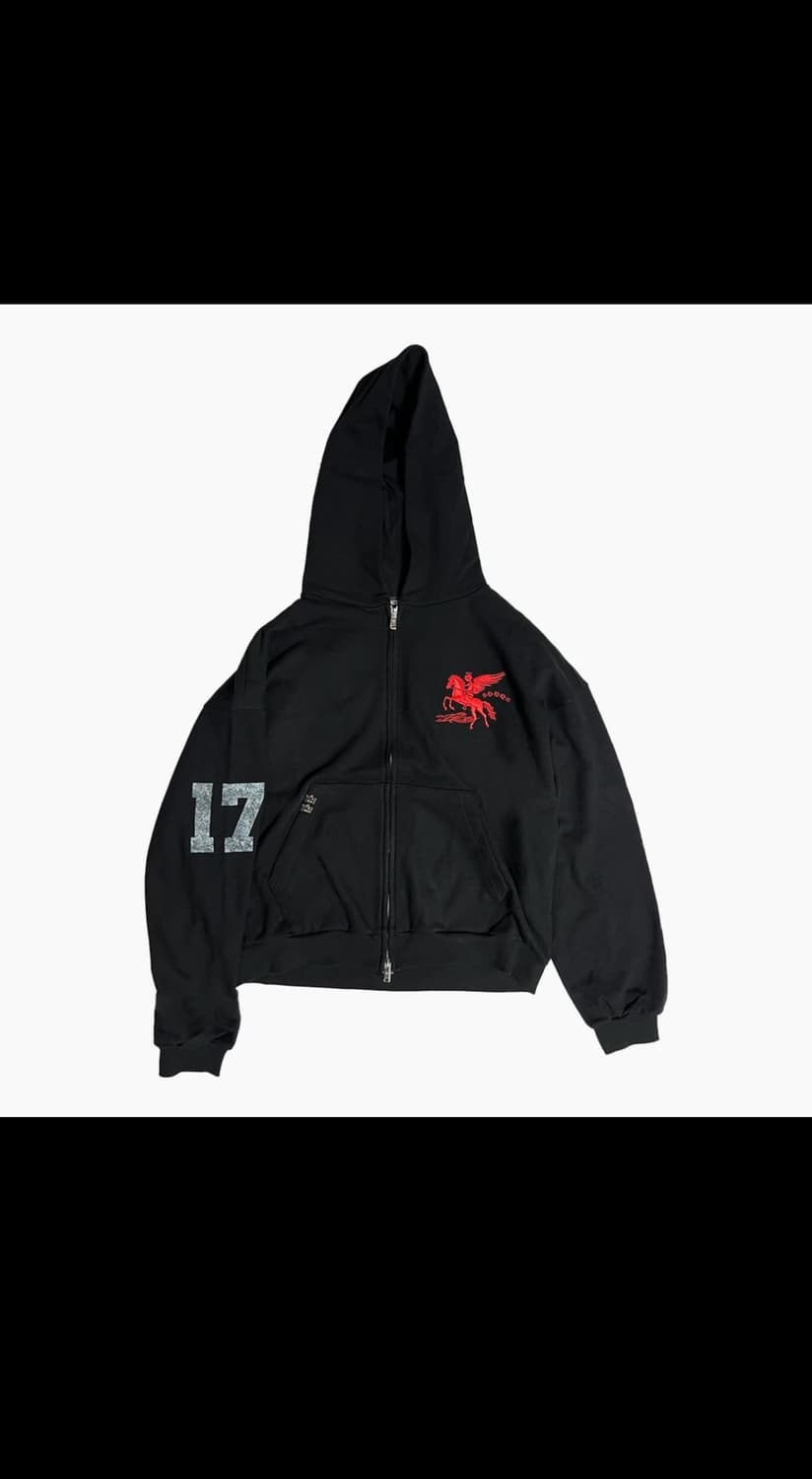 파코서플라이 폴링 엔젤 후드집업 블랙 미시착 새제품  상품이미지1