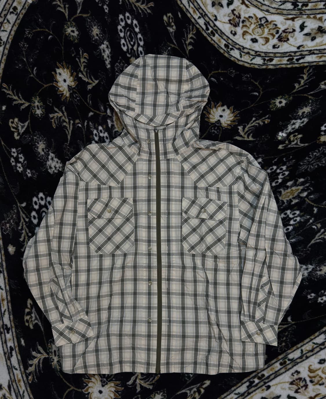 [S] 노스타시 nostasy 체크 후드 셔츠 상품이미지1