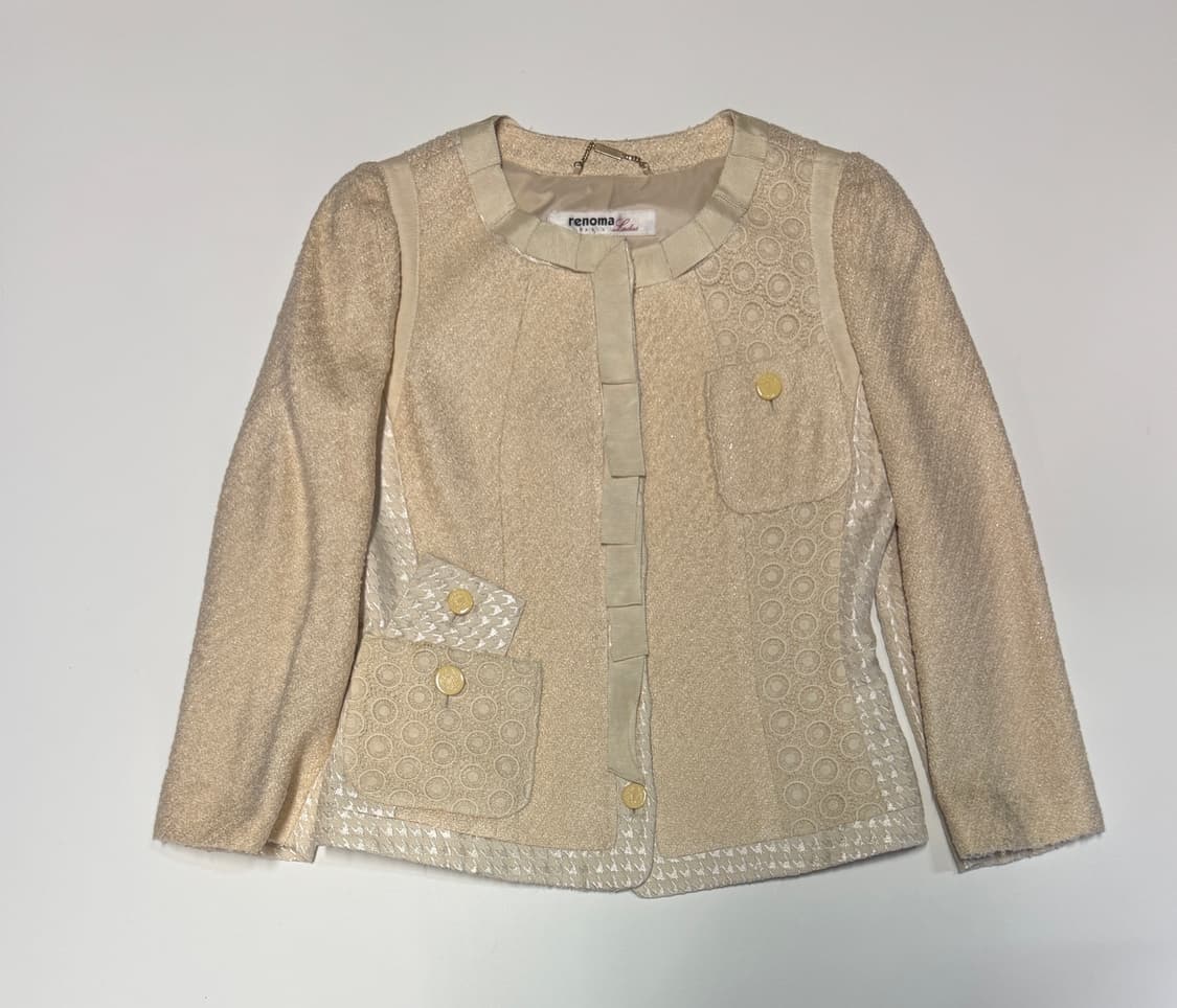여성 레노마 Renoma 파리스 하객룩 트위드 자켓 상품이미지1