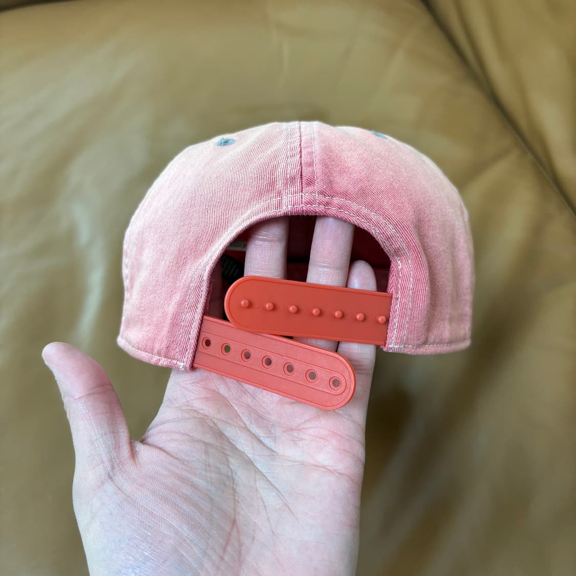 RRL 더블알엘 랄프로렌 폴로 윙로고 6패널 볼캡 모자 워시드 레드 상품이미지8