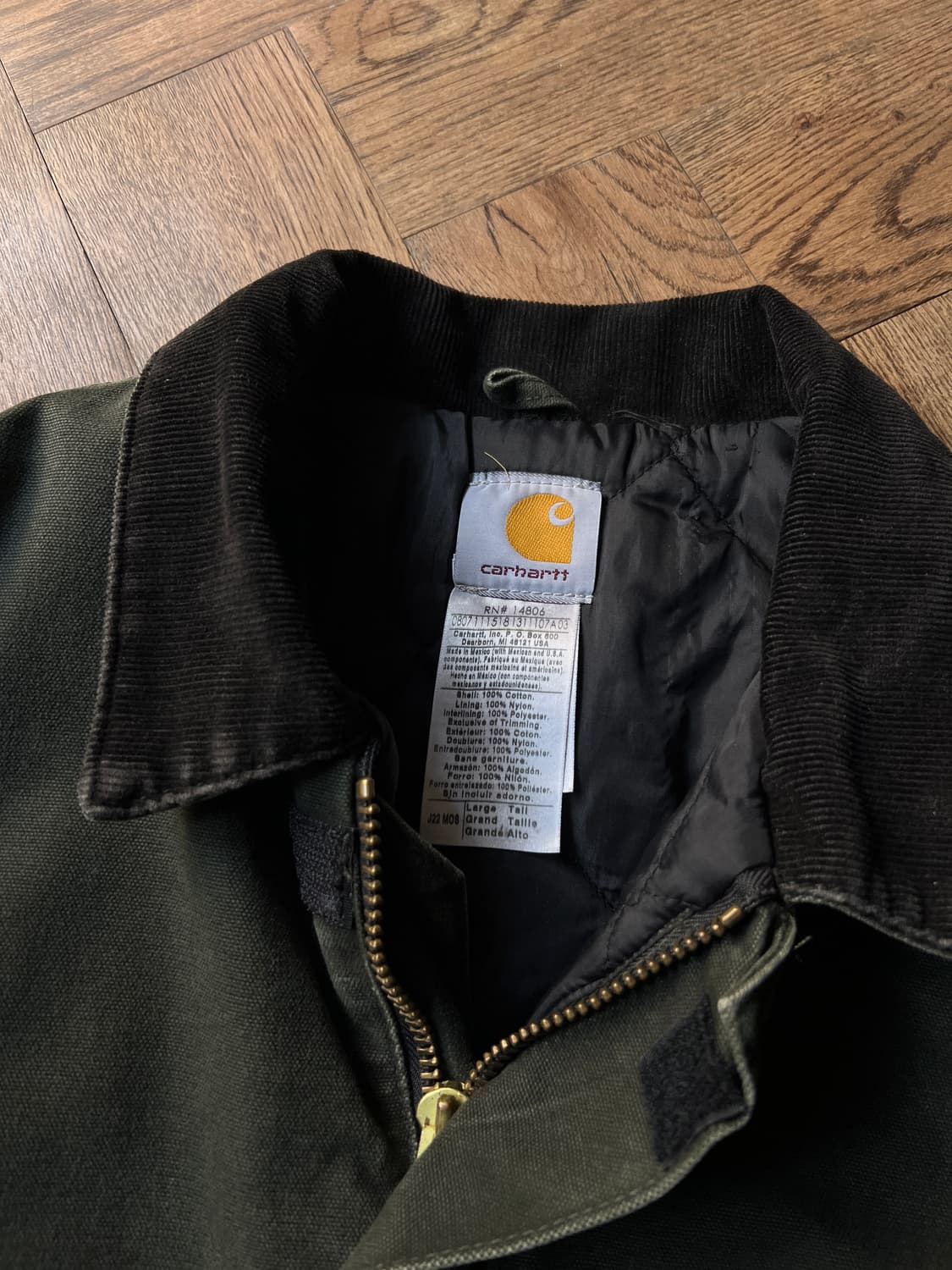 [L]칼하트 USA J22 모스그린 아크틱 워크 자켓 상품이미지2