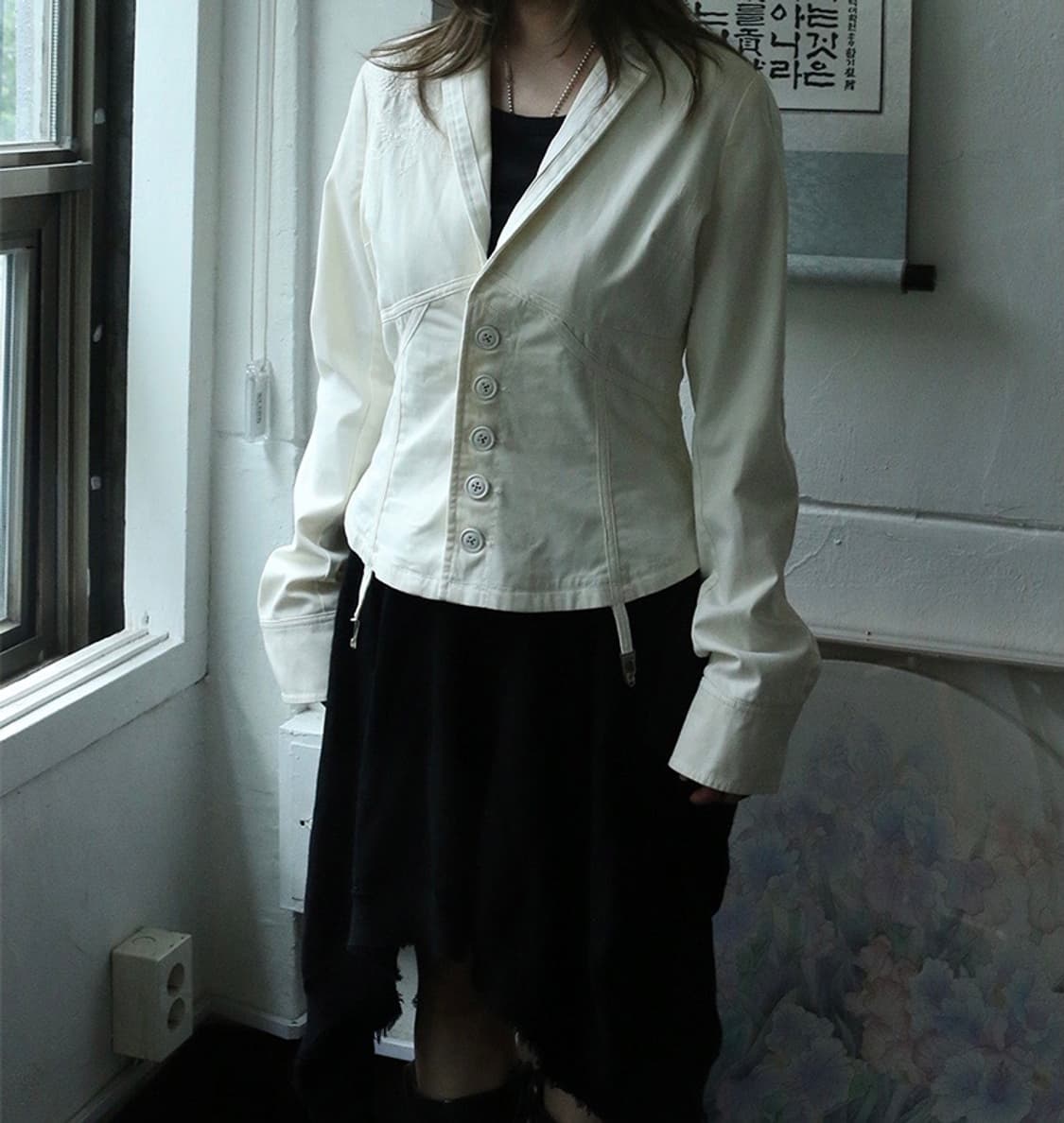 2000s 디젤 화이트 자켓 상품이미지1