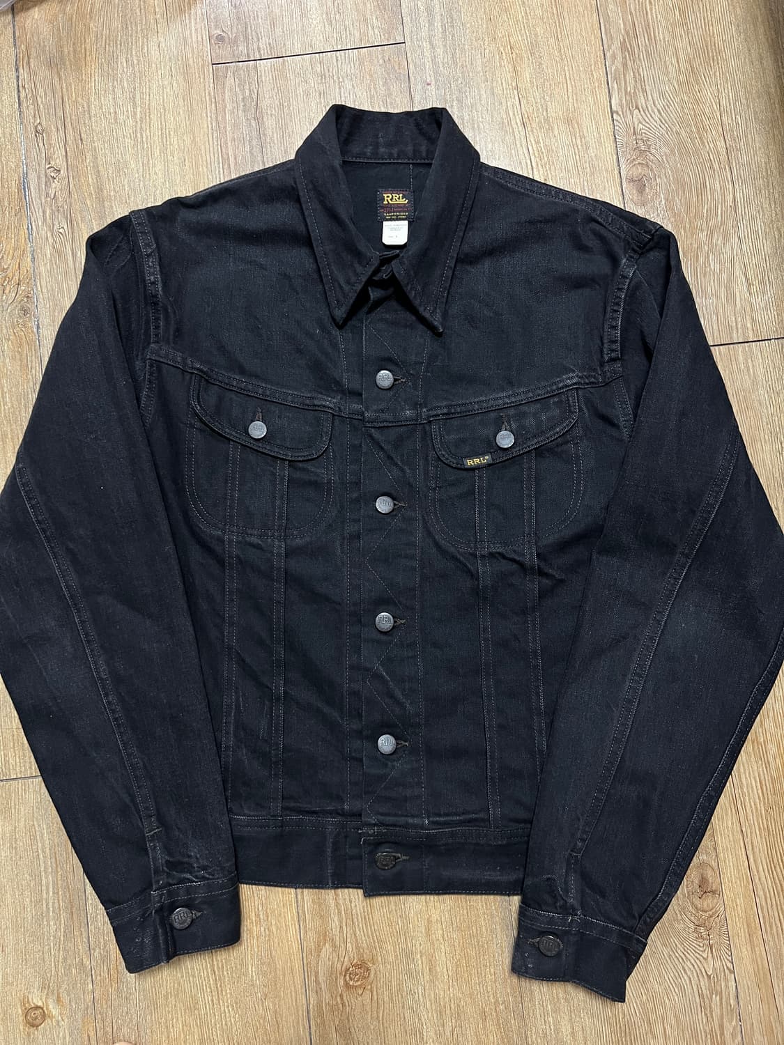 택포58) RRL 더블알엘 Lot271 트러커 블랙 M 상품이미지1