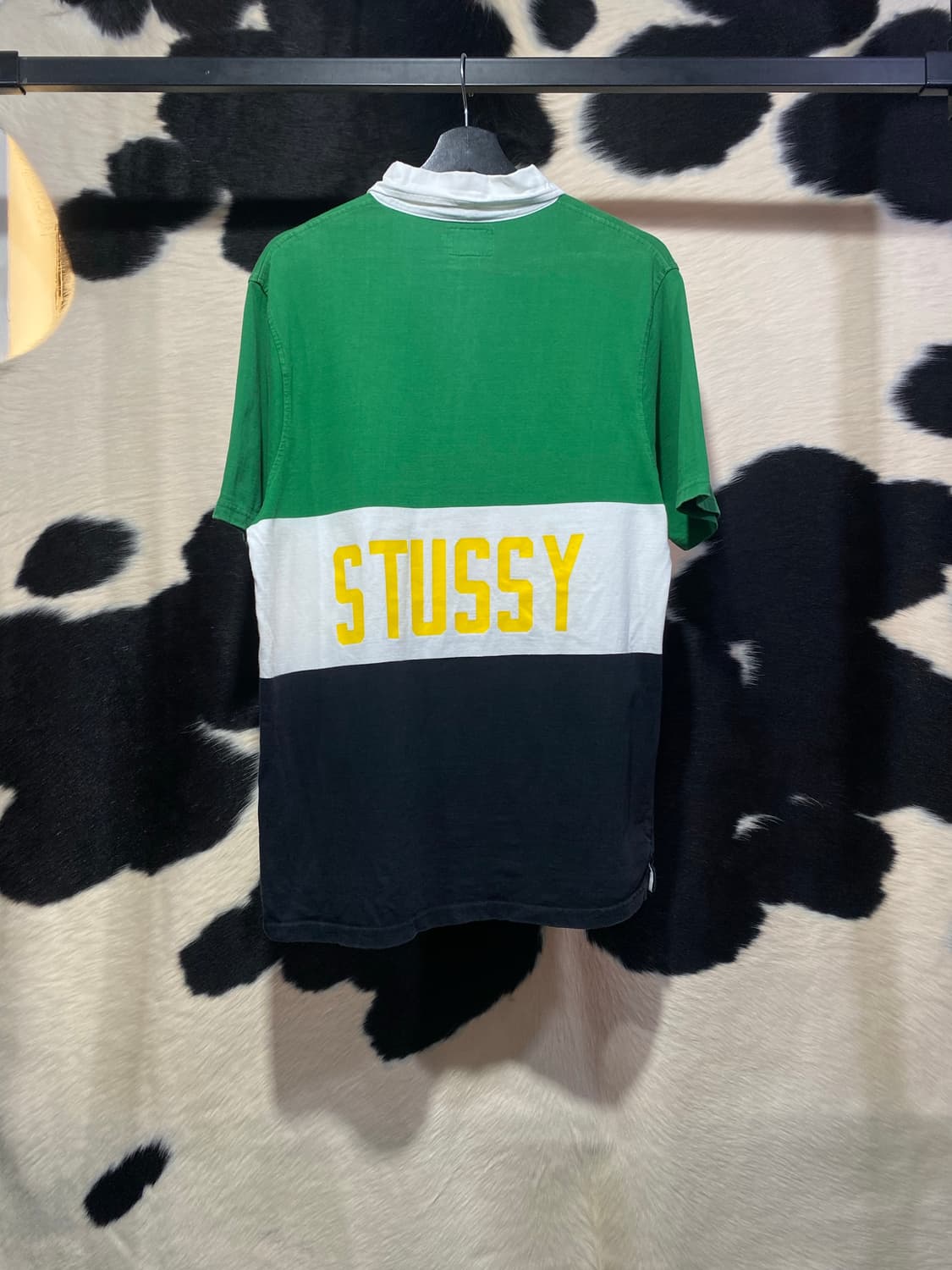 Stussy 자메이카 컬러 배색 럭비 반팔 티셔츠 상품이미지7