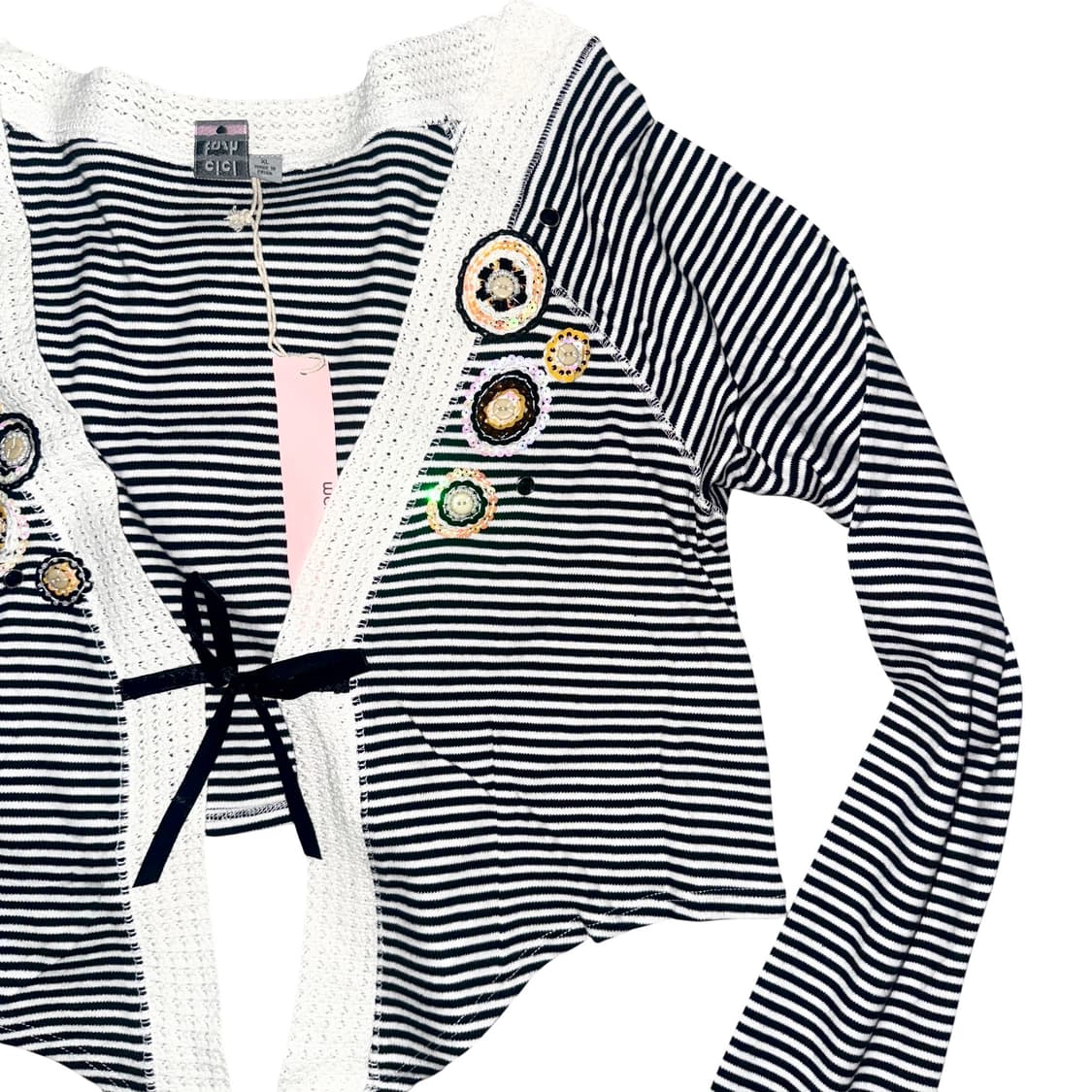 B&W Stripe Cardigan 상품이미지3
