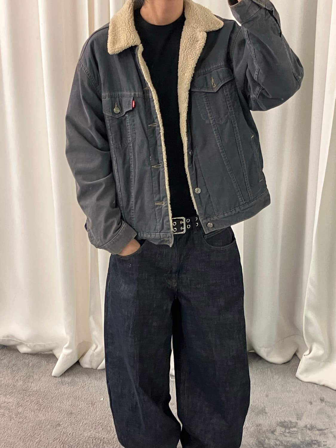 리바이스 코듀로이 쉐르파 트러커 자켓 L 상품이미지6