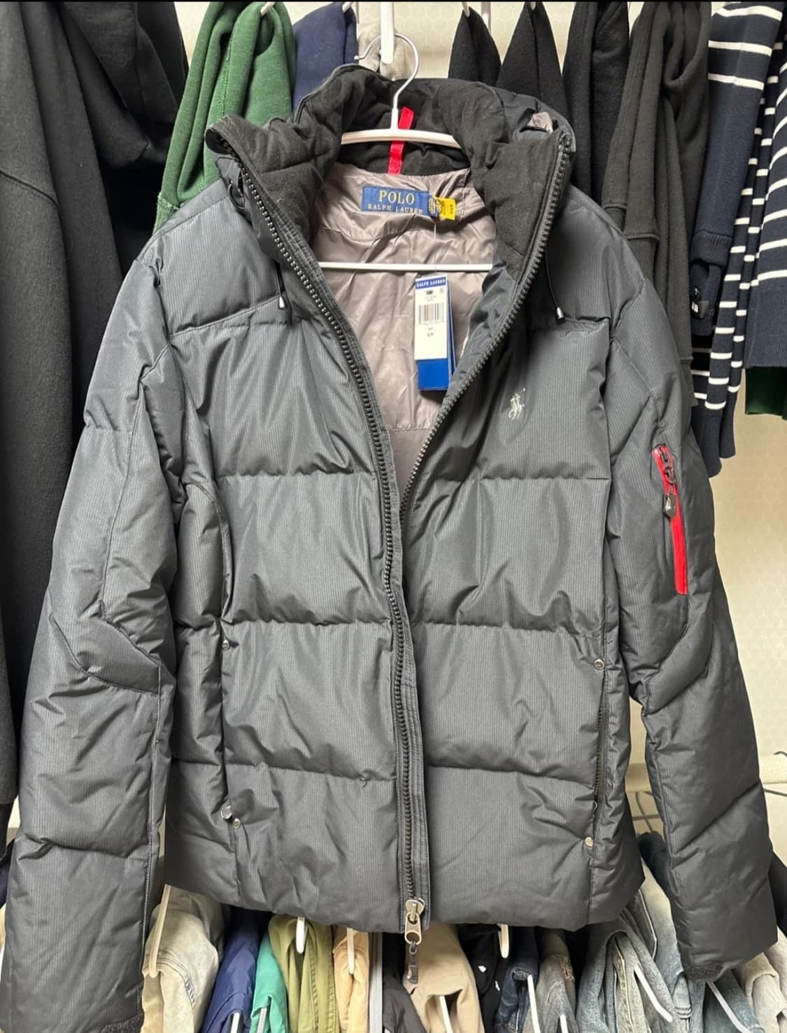 폴로 랄프로렌 남성 패딩 S 블랙 새상품 상품이미지1