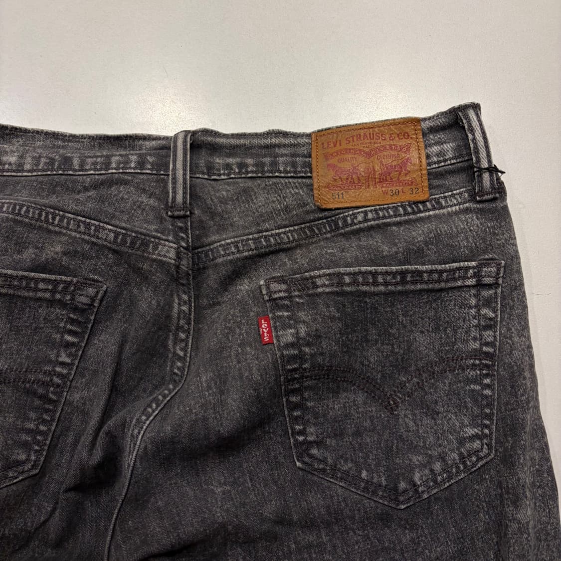 [30x32] 리바이스 511 흑청 블랙 데님 팬츠 C890 상품이미지3