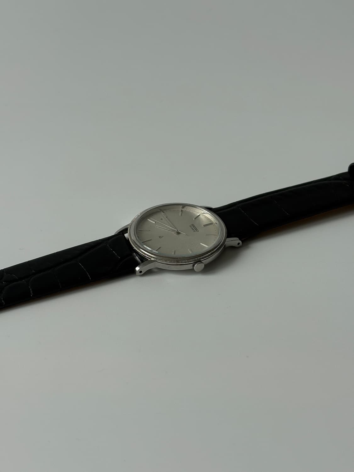 1980년대 코인 베젤 실버 쿼츠 남성 상품이미지5