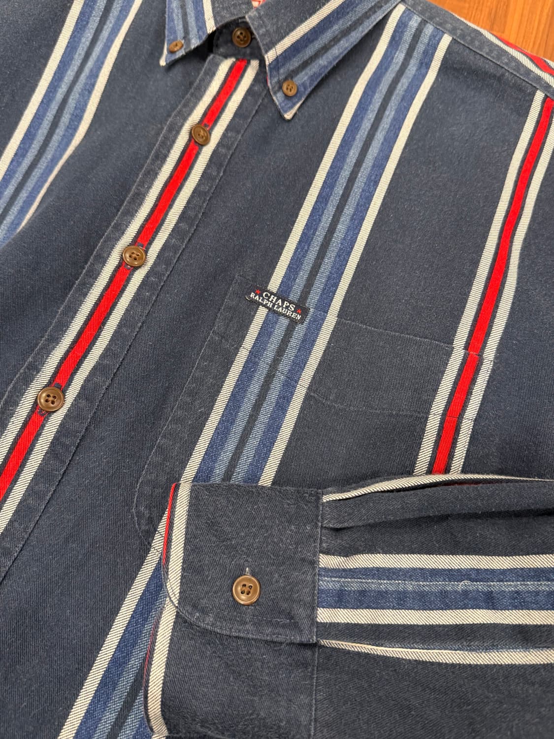 00s Chaps RL 챕스 랄프로렌 옥스퍼드 스트라이프 셔츠 상품이미지7