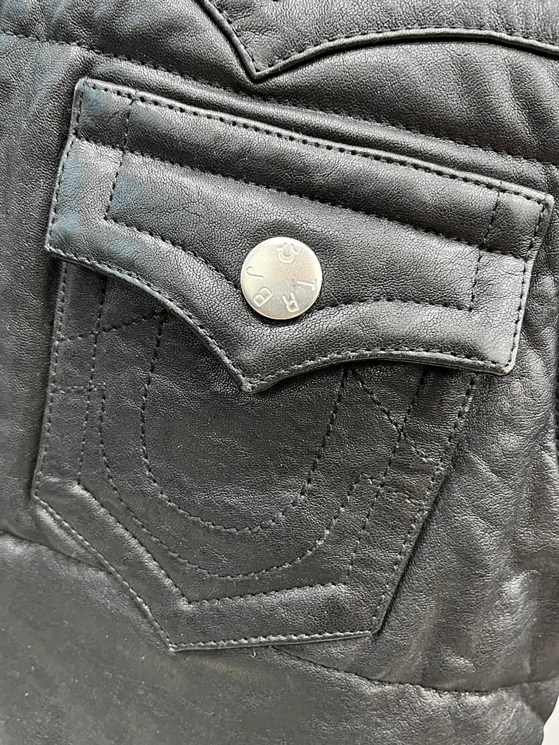 95-100) 트루릴리젼 양가죽 패딩조끼 상품이미지2