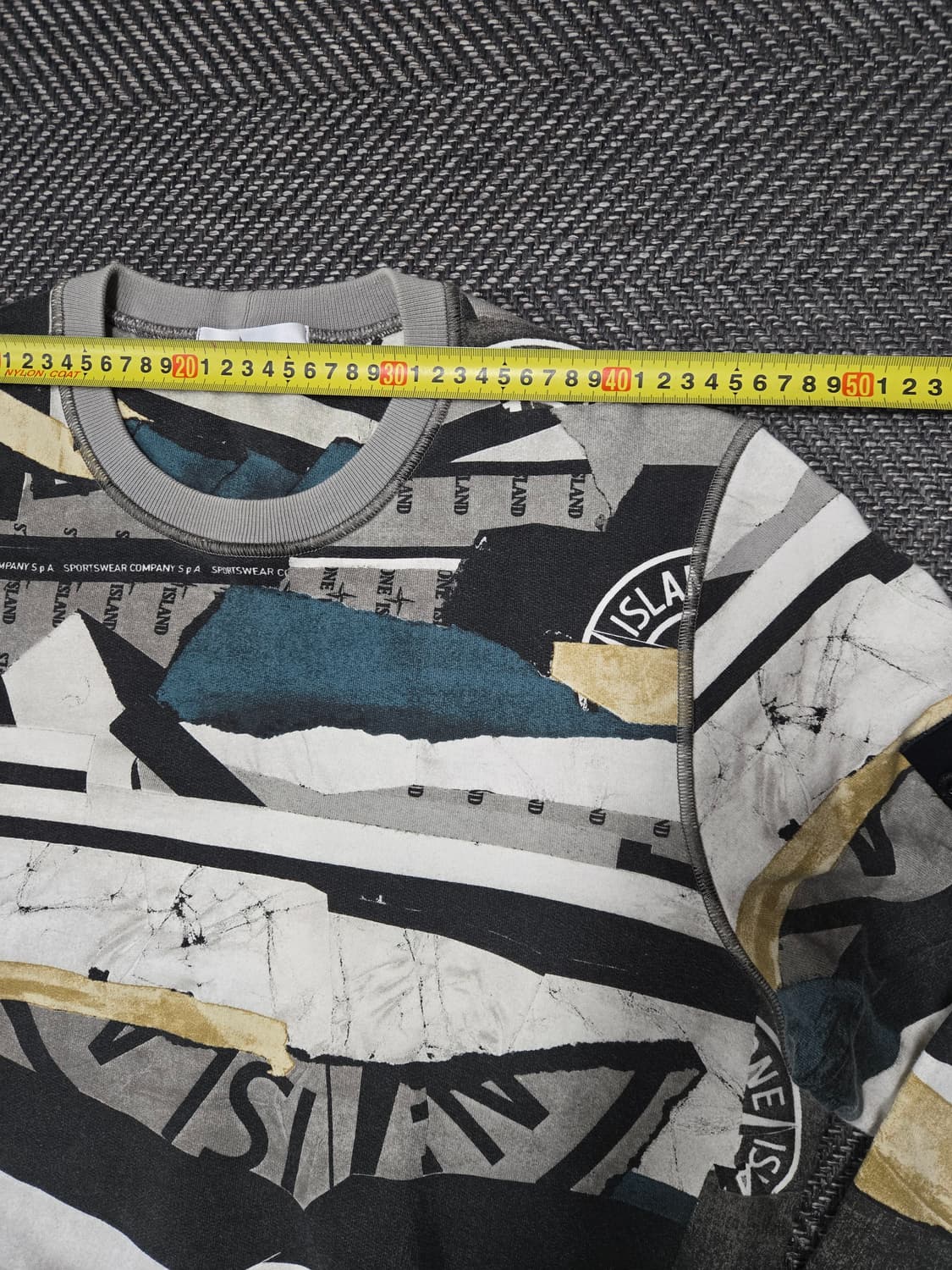 스톤아일랜드 패치워크 콜라주 맨투맨 기모 맨투맨 상품이미지6