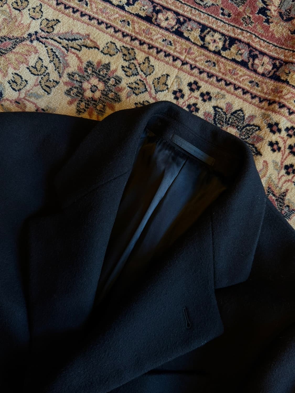 아르마니 꼴레지오니 캐시미어 플란넬 탑코트 105 상품이미지3